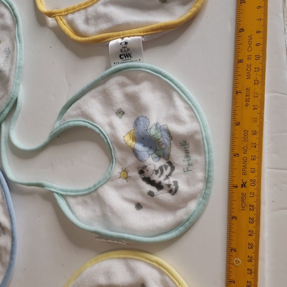 CWW HW Carter & Sons Vintage Zoo Animal Baby Bibs x5 - Picture 7 of 9